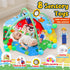 Windidi 9-in-1 Tummy 7 0-3-4-6-9-12 Farm Animal Baby Gym Play Mat, Time Mat with Baby Toys, Washable Baby Activity Mat