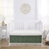 Sweet Jojo Designs Dark Green Boho Chic Girl Boy Unisex Baby Crib Bed Skirt Nursery Dust Ruffle Solid Sage Hunter Ivory