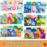 6 4-8 PCS Sticker by Number Sticker Paint Books for Kids Boys Girls Ages Ocean Animals Vehicles Desserts Mermaids