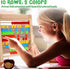 Wooden Abacus for Kids Math - Educational Counting Toy with Sticks and Number Alphabet Cards