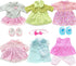 Pack of 6 Alive Lovely Baby Dress Clothes Accessories Gown Outfits for 12inch Doll