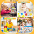 6 in 1 Montessori Toys for Babies 6–12 Months, Stacking Block Soft Infant Ring Shape Learning Toy