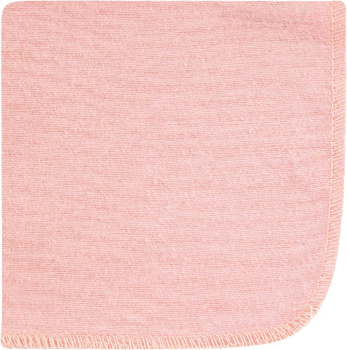 12 Pack, Hudson Baby Unisex Baby Flannel Cotton Washcloths, Pink Dainty Floral One Size