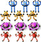 12Pcs Transformable Fidget Spinners for Kids Fidget Toys Teens Adults Sensory Toys