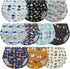 EZ Moms 10 Pack Cloth Diaper Cover for Boys Reusable Rubber Pants