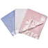 30" 40" Baby Starters Textured Dot Blanket with Satin Trim, White x