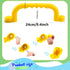 4 Pieces Kids Playground Safety Handles Playground Grab Handle Bars Playground Accessories Equipment for Kids Outdoor Playset Backyard Playhouse Tree House Jungle Gym (Yellow,Red)