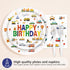 96Pcs 2nd Sailboat Set 2 24 Birthday Cars Party Supplies Transportation Theme Birthday Plates and Napkins Car Train