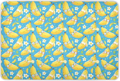 siphylline Cute Cartoon Banana Extra Large Resuable Potty Training Pee Pad Soft Absorbent