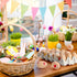 60 Beeveer Pcs Wooden Eggs for Crafts Unpainted Eggs with Blank Egg Cartons, Wooden Fake Food Egg to Paint for Easter