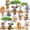 12 Pieces Mini Stuffed Forest Animals, 4.8 Inch Jungle Plush Toys for Animal Themed Parties