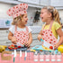 19PCS Kids Cooking Sets with Knife Set for Real Cooking, Kid Safe Tools, Chef Hat and Apron