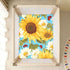 Bseiialft 52 28 Sunflowers Leaves Crib Sheets for Boys Girls Soft and Breathable Cotton Baby Sheets for Standard Crib