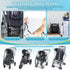 Clear Stroller Rain Cover, Universal Stroller Accessories, Waterproof Travel Weather Shield with Breathable Ventilation