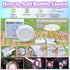 FORALES 15000+ 90 360 Bubble Machine, Automatic Bubble Maker Rechargeable, Big Bubbles per Min, Colorful LED Lights
