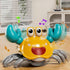 Beby Buty Tummy Crawling Crab Baby Toy, Infant Time Walking Dancing Moving Crab Toys for Babies Girl Boys, Crawling