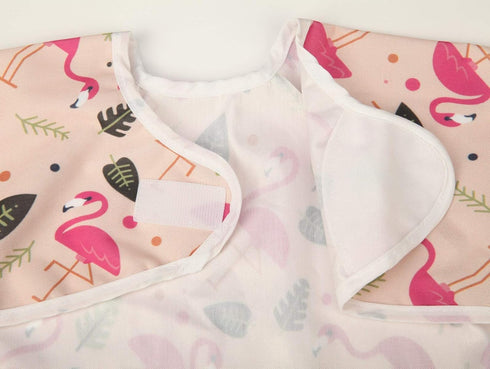 Baby Bib Long Sleeved Shirt with Pocket for Toddler (Squirrel Hedgehog), 1 to 3 Years Old
