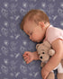 52x28Standard 4 Pack Crib Sheets Girl, Toddler Bed Sheets Fitted for Crib and Toddler Mattresses, Soft Breathable