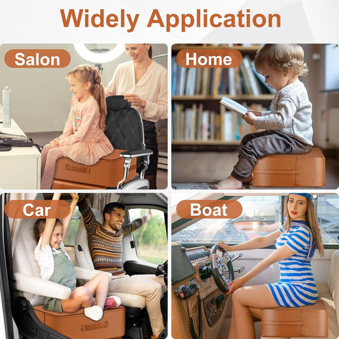 18 13 6.7in Salon Booster Seat for Kids Hair Cutting, x x Children Salon Chair Cushion for Hair Stylist, Barber Booster