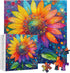 PICKFORU 1000 1000 Sunflower Puzzles for Adults Pieces, Impossible Rainbow Flower Jigsaw Puzzles, Colorful Gradient