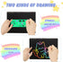 VVSBPL 2 Pack 3-10 Scratch Art Crafts Kit for Kids Rainbow Scratch Paper Notebooks with Wooden Styluses and Drawing
