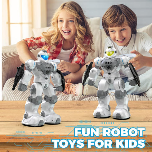 6 7 8 9 10 2.4GHz Programmable Robot Toys for Kids, Toys for Year Old Boys Girls, Remote Control Toys with Gesture