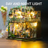 PANZIYU DIY Miniature House Kit, Fairy Dollhouse for Adults to Bulid,Tiny Home Making Kit with Wooden Furniture