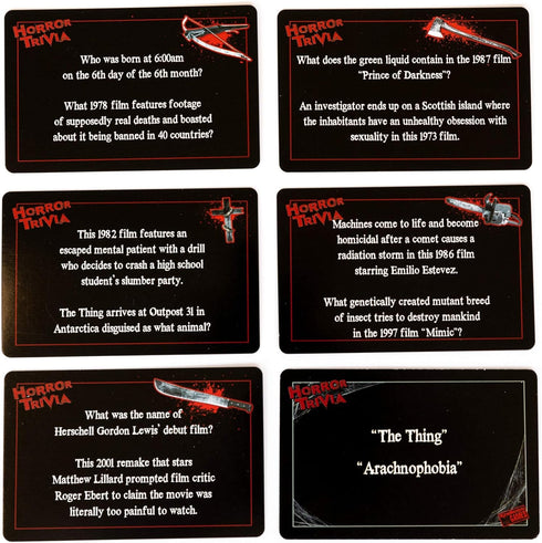 Endless Games Horror Trivia Card Game - Test Your Knowledge of Horror Pop Culture Facts with Over 200 Scary Fun Trivia Questions