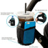 J.L. Childress Cup 'N Stuff Universal Stroller Cup Holder with Cell Phone Pocket for Strollers, Wheelchairs, Bikes, Uppababy & More - Insulated, Cup & Cell Phone Holder - Stroller Accessories - Black