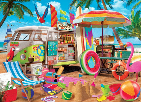 Beach Camper Jigsaw Puzzle 1000 Piece by Vermont Christmas Company