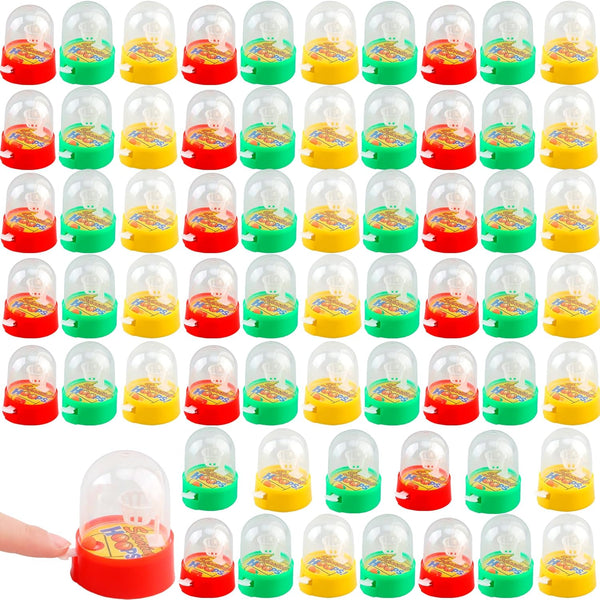 64 Pack Mini Finger Basketball Shooting Games Handheld Desktop Table Basketball Hoop for Kids