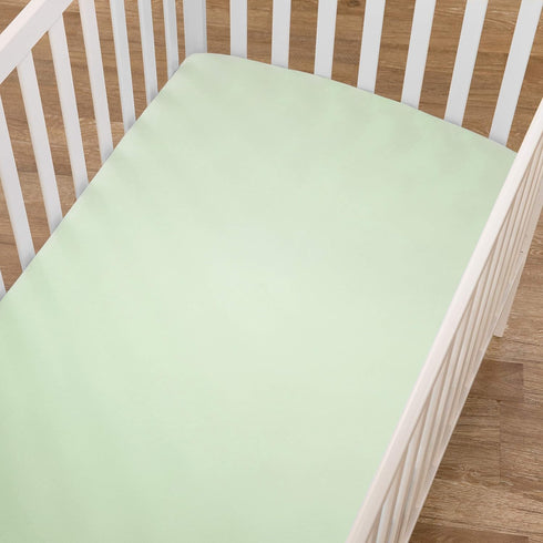 TL Care 100% 52" 28" Natural Cotton Fitted Crib Sheet x - Breathable,Soft,Hypoallergenic & Gentle Toddler Bed Sheet