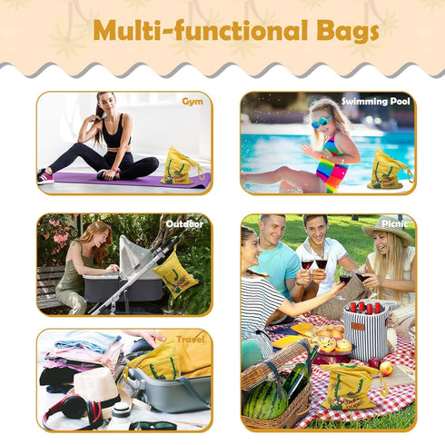 3pcs 3L-ZM25A ALVA ALVABABY Cloth Diaper Wet Dry Bags Waterproof Reusable with Two Zippered Pockets Travel Beach Pool