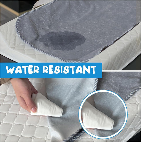 CUXFLS (3 Pack) Baby Waterproof Changing Pad Liners - Washable Reusable Changing Table Cover Liners Double, Portable