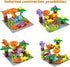 Kid Marble Run Building Blocks - Dinosaur Maze Puzzle Set, Compatible with Major Brands for Ages 3-8, 67PCS