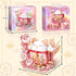 Set, 868Pcs Lucky Cat Building Block Compatible with Lego Cat, Cute Fortune Cat with Flowers Building Blocks, Christmas