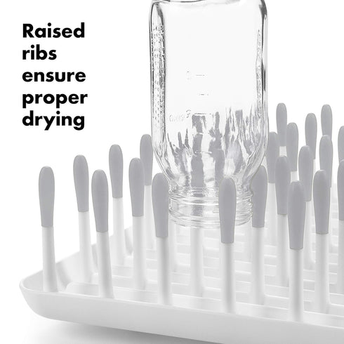 Gray OXO Tot Bottle Drying Rack for Easy Drying