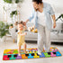 25 1 2 3 4 5 6+ Kids Musical Piano Mats with Music Sounds, Musical Toys Baby Floor Piano Keyboard Mat Carpet Animal