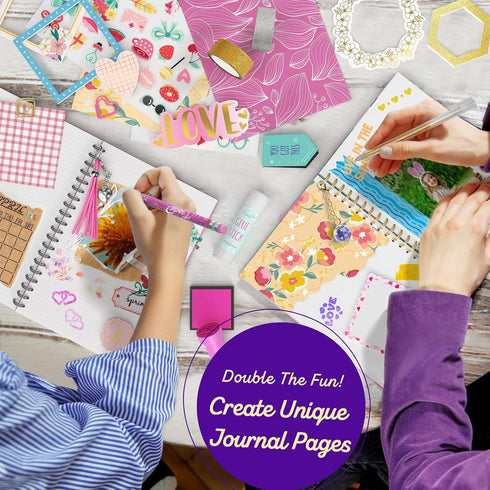 2-Pack 8 9 10 11 12 13 14 Set LAOESE DIY Journal Kit for Girls - Birthday Easter Gifts for Girls Years Old - Arts