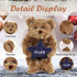 Plushland Angel Bears, 6 Inches, Soft Stuffed Animal with White Wings and Halo, Gift for Christmas
