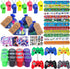 134 Pcs Video Game Party Favors, Includes Slap Bracelet, Keychain, Stamper, and Stickers for Kids Birthday Goodie Bags
