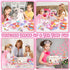 Set 63Pcs Sets 3-5 6 Playset, Tea Party for Little Girls, Pretend Play Toys, Princess Dress Up Tea Time, Tin Tea