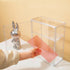 2 Pack 3 2 Attelite Acrylic Display Cases for Collectibles, Layer Clear Display Case with Magnetic Door, Wall-Mounted