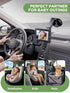 NUOTUN 40 4.3'' 1080P 360 Wireless Baby Car Camera - Hours Rechargeable Battery with Auto Sleep & Night Vision, HD