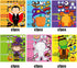 42 Sheets Halloween Party Games Stickers for Kids, Make Your Own Stickers, Pumpkin, Mummie, Zombie, Witch, Monster