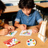 24 Sets, Golden Associate Valentines Day Cards Easel Cardboard for Kids School Pcs, Mini Watercolor Paint Classroom