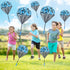 10 Pcs Parachute Toy, Camo Blue Parachute Men Toy, Tangle Free Throwing Hand Throw Outdoor Flying Gifts