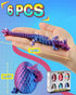 8" 3D (6 Pack) Rapean Printed Dragon Eggs, Easter Basket Stuffers for Kids and Teens, Unique Easter Toys & Decor