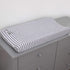 NoJo Little Love Sweet Deer - Grey, White Stripe Plush Changing Pad Cover with Pink Deer Applique, Grey, White, Pink