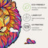 UNIDRAGON Original Wooden Jigsaw Puzzles - Mysterious Lion, 192 Pieces, Medium Size, Unique Gift Package
